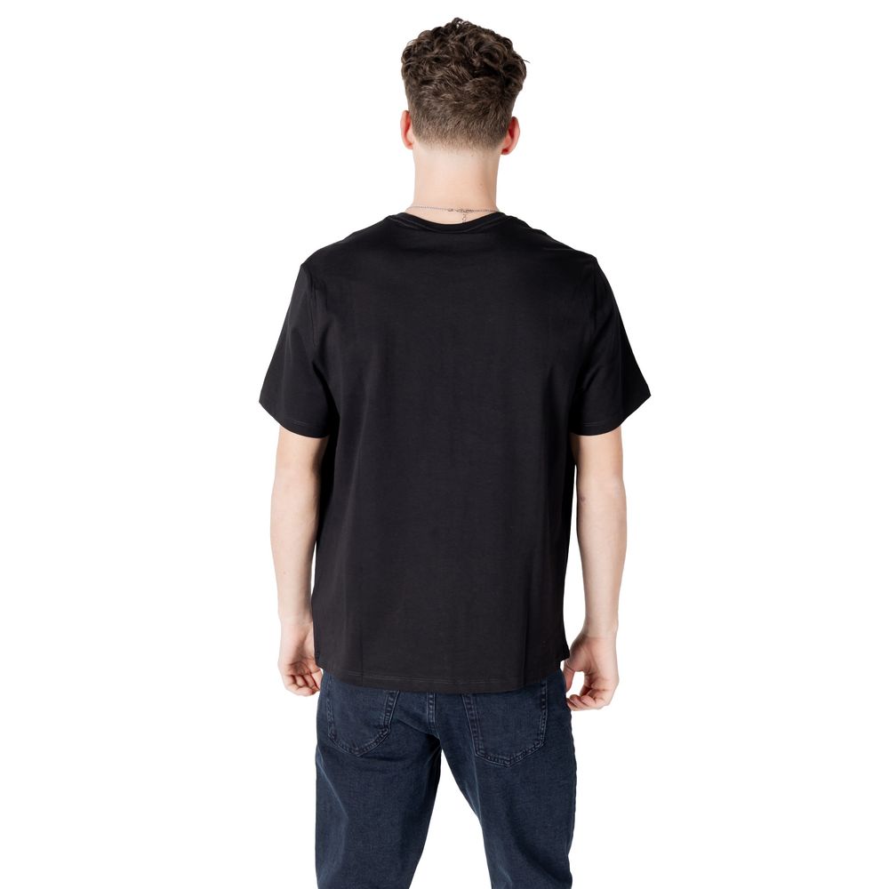 Black Cotton T-Shirt - ventzia