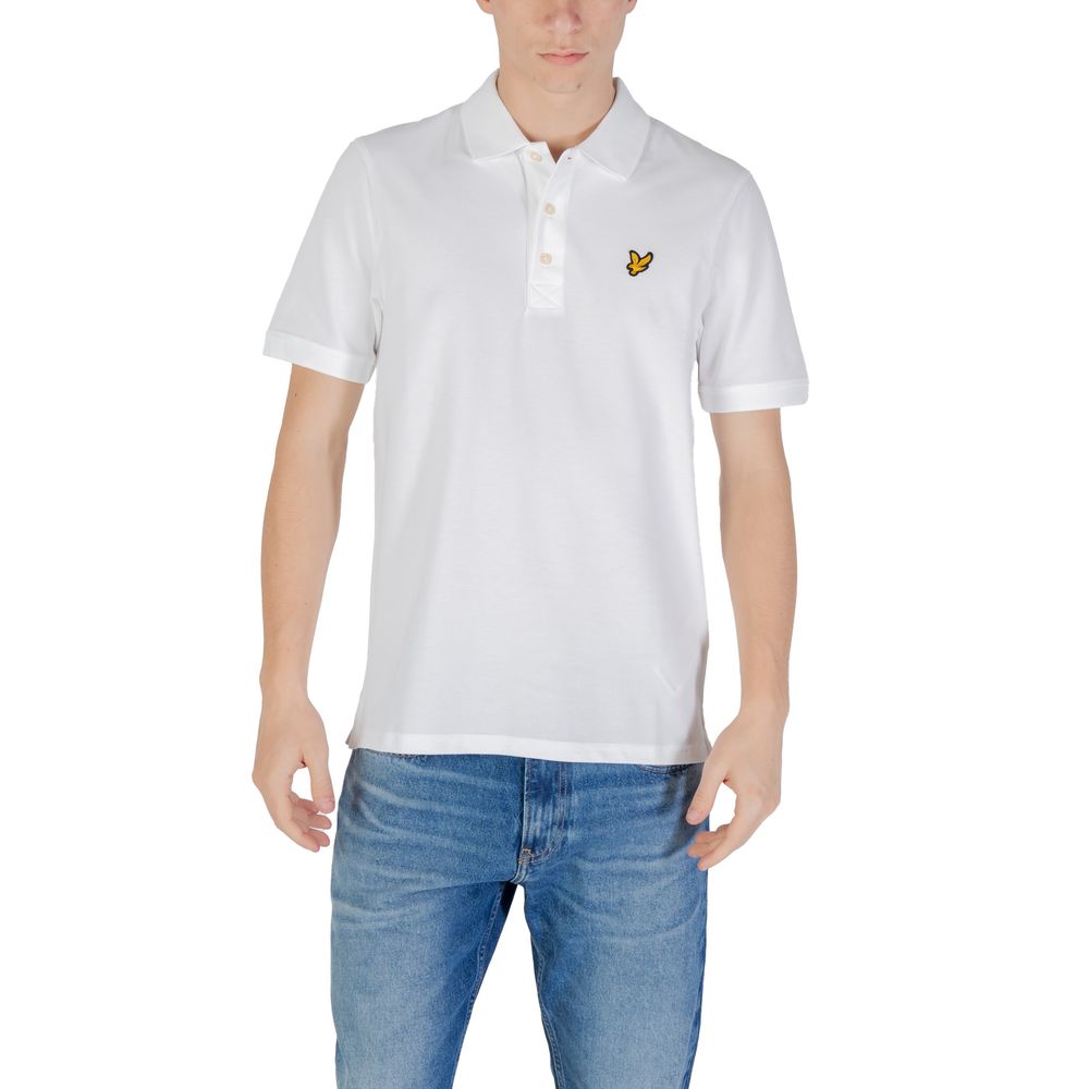 White Cotton Polo Shirt - ventzia