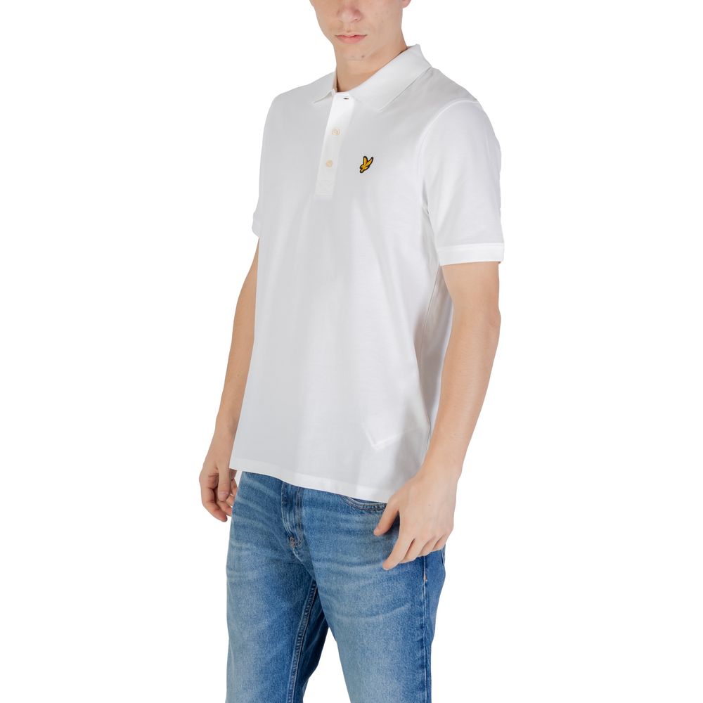 White Cotton Polo Shirt - ventzia