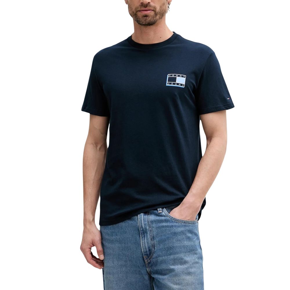 Blue Recycled Cotton T-Shirt - ventzia