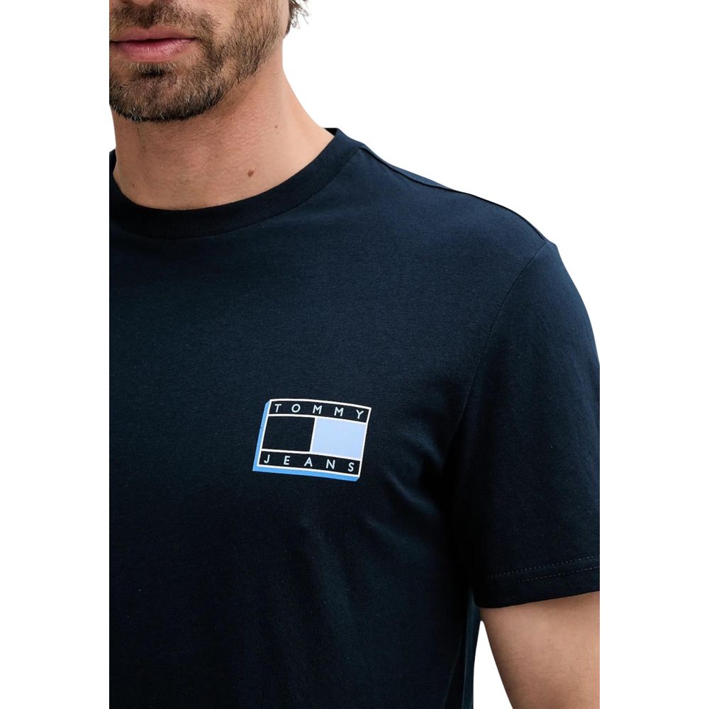 Blue Recycled Cotton T-Shirt - ventzia