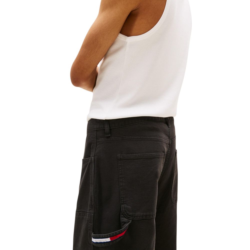 Black Organic Cotton Casual Pants - ventzia