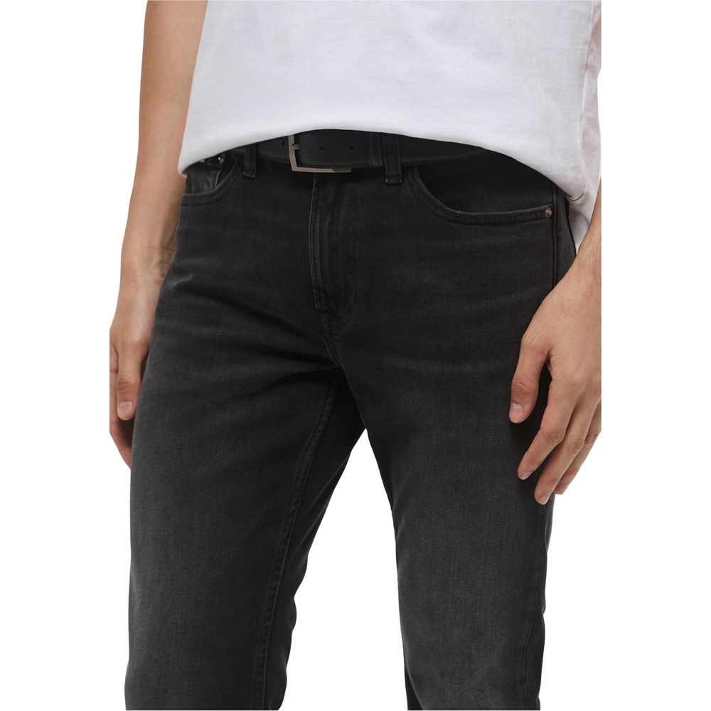 Black Cotton Skinny Jeans - ventzia