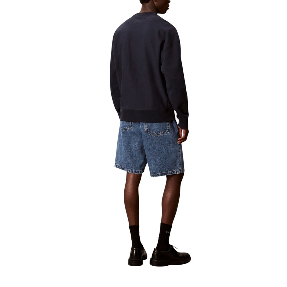 Blue Cotton Sweatshirt - ventzia