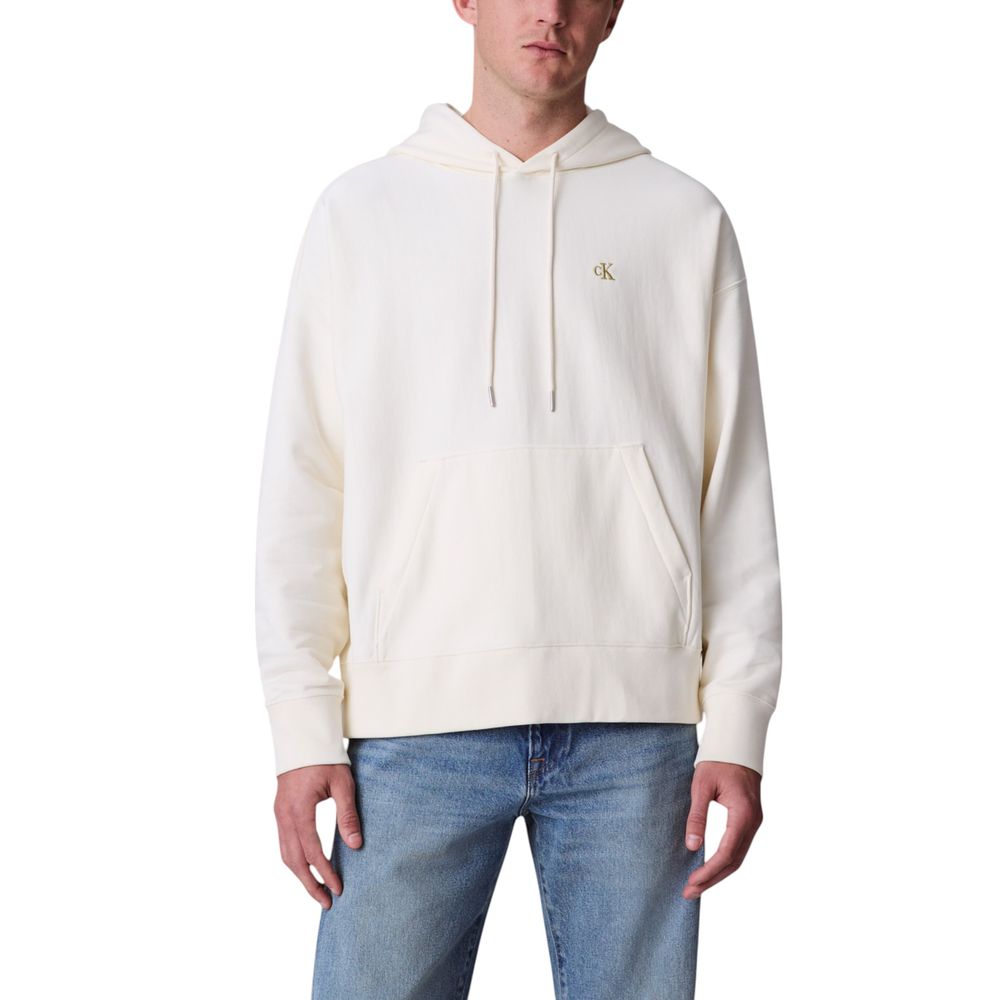 White Cotton Hoodie - ventzia