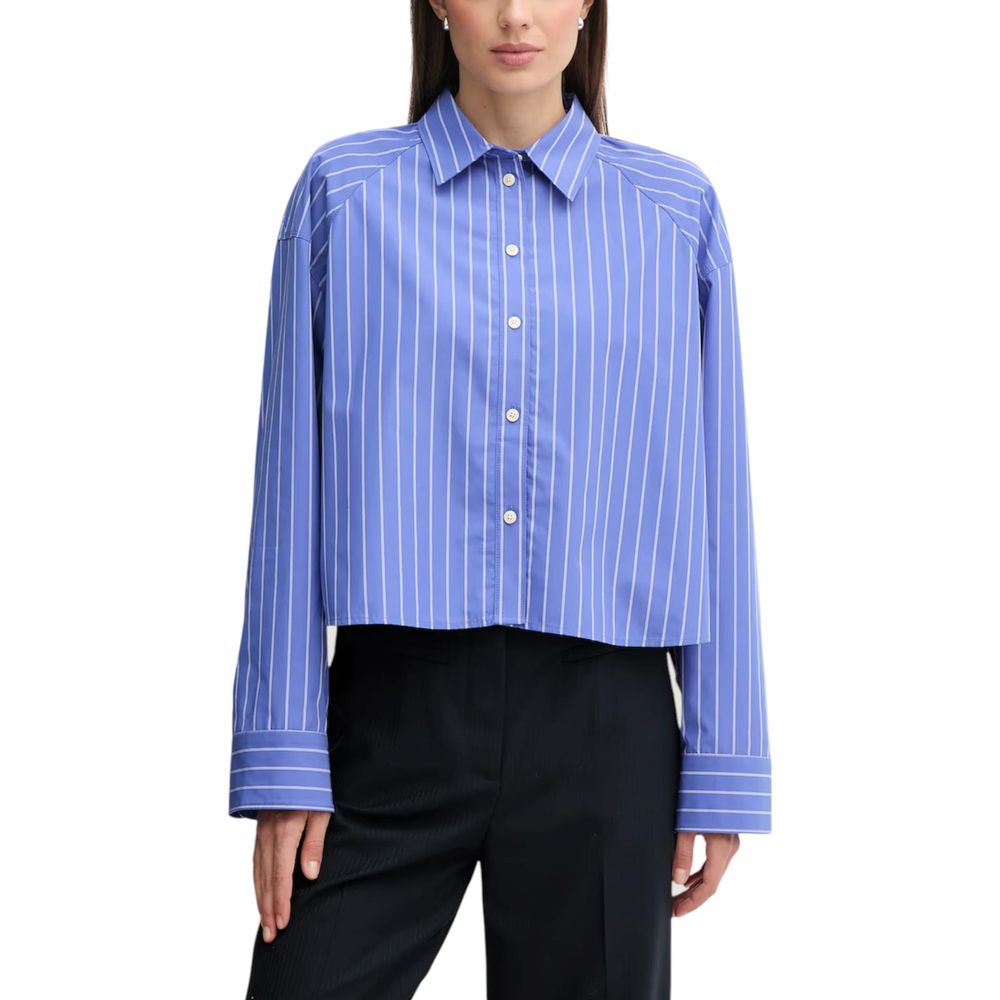 Blue Cotton Blouse - ventzia