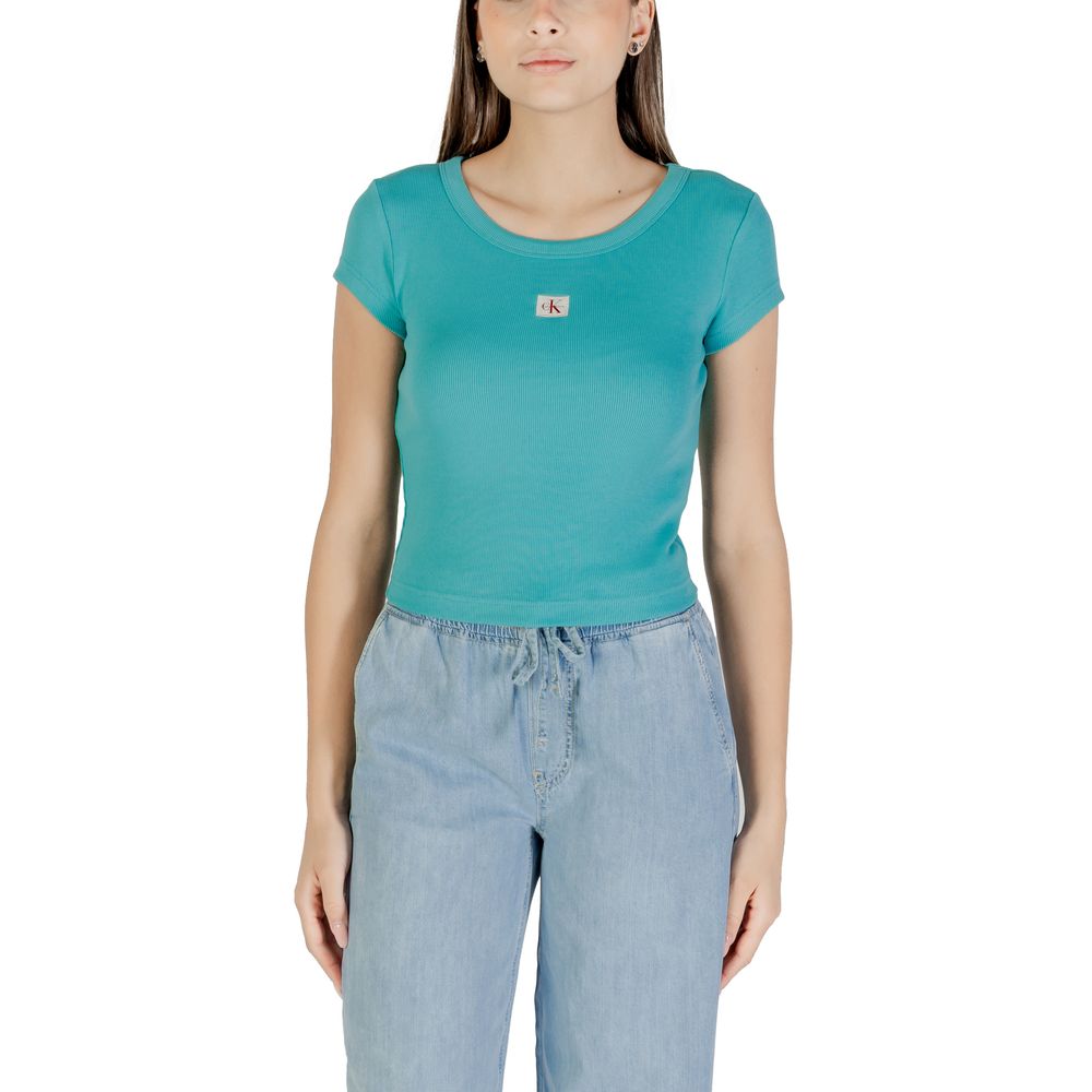 Blue Cotton T-Shirt - ventzia