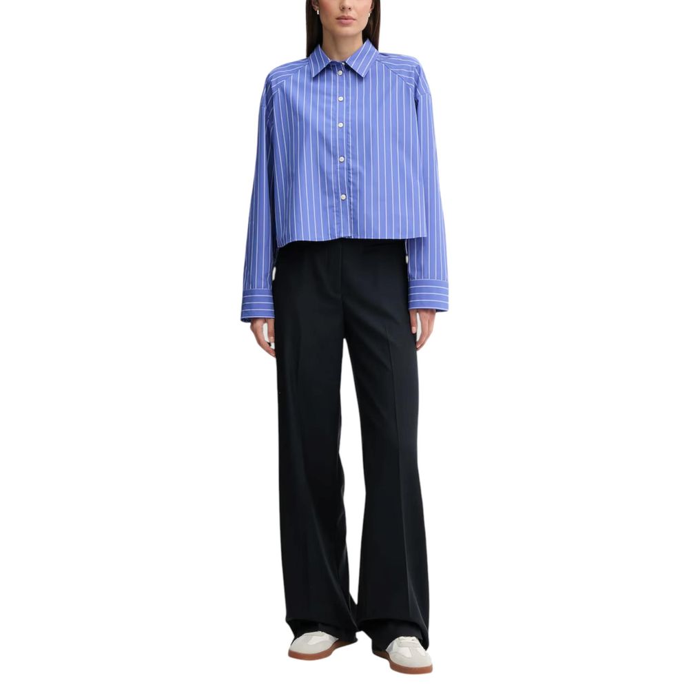 Blue Cotton Blouse - ventzia