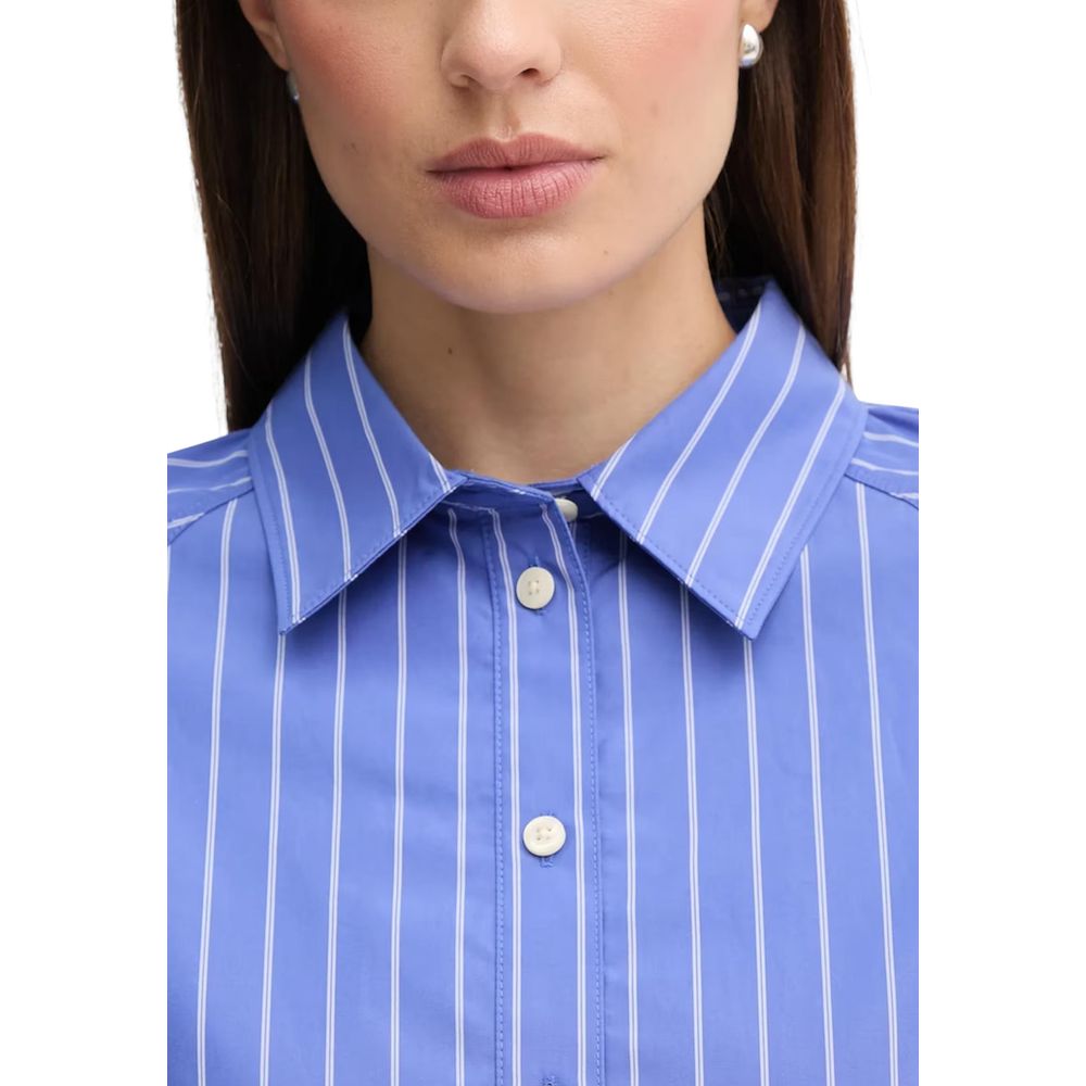 Blue Cotton Blouse - ventzia
