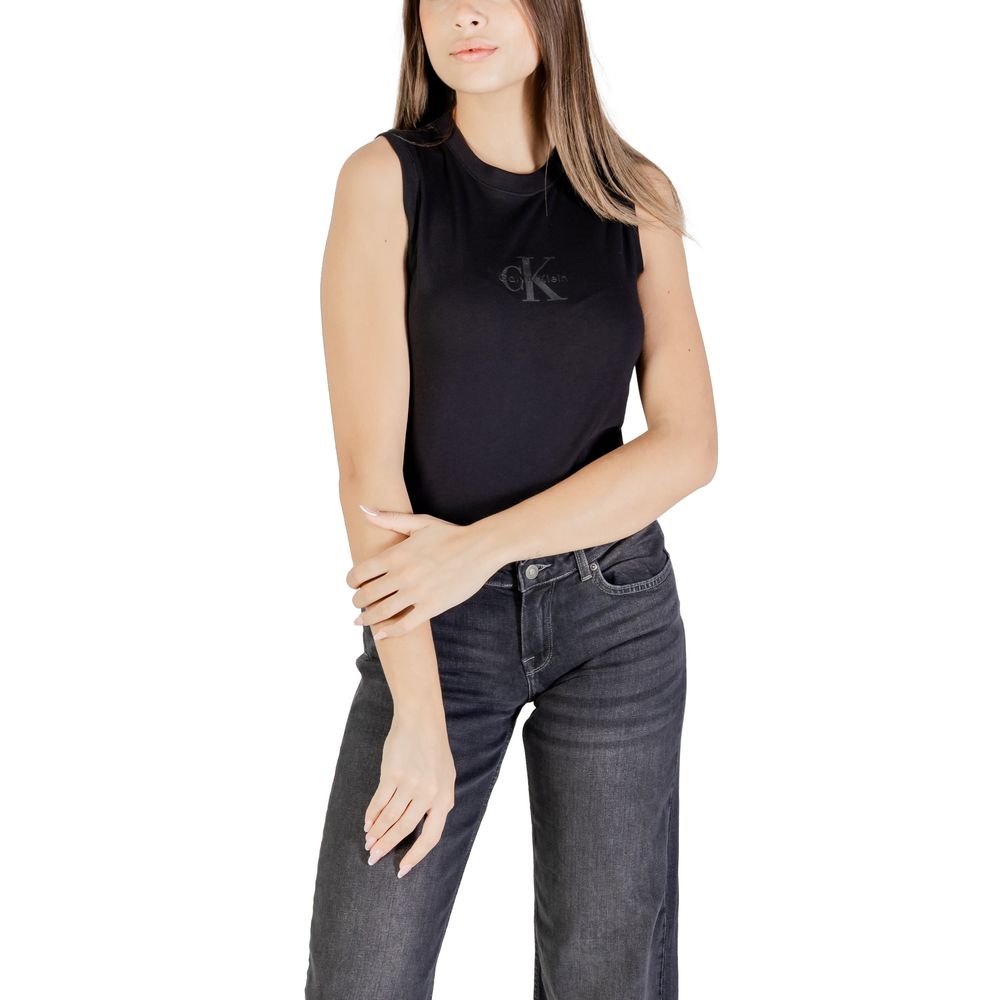 Black Cotton T-Shirt - ventzia