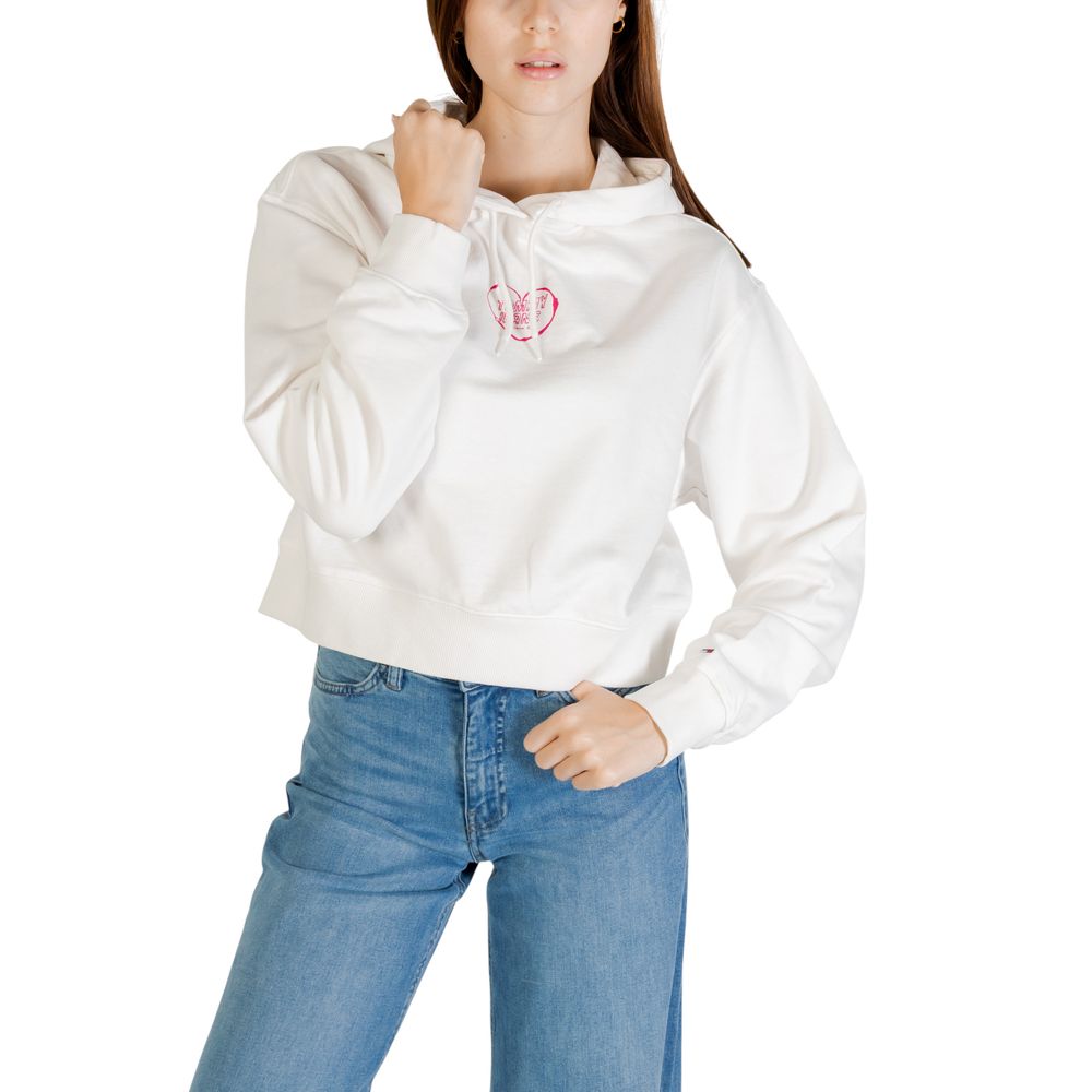 Cream Recycled Cotton Hoodie - ventzia