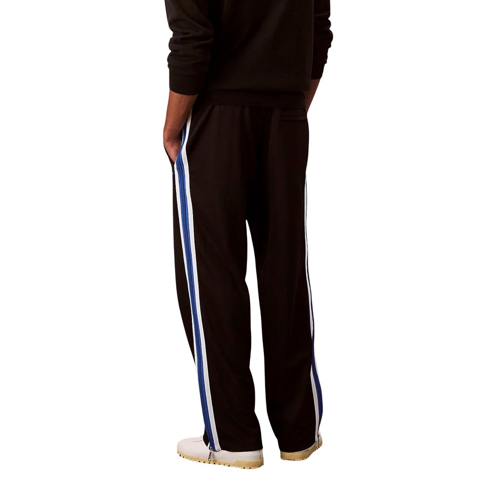Black Polyester Joggers (Workout Pants) - ventzia