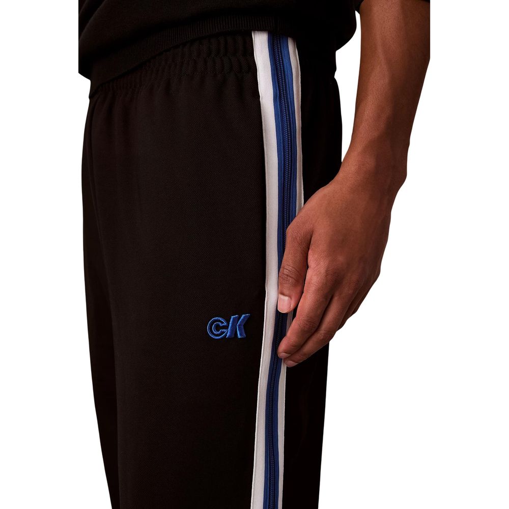 Black Polyester Joggers (Workout Pants) - ventzia