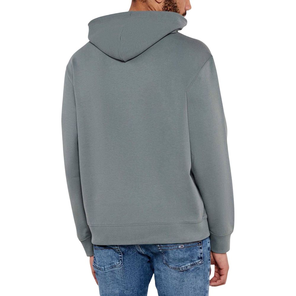 Gray Cotton Hoodie - ventzia