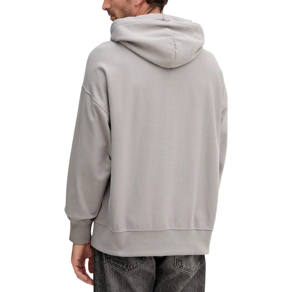 Gray Cotton Hoodie - ventzia
