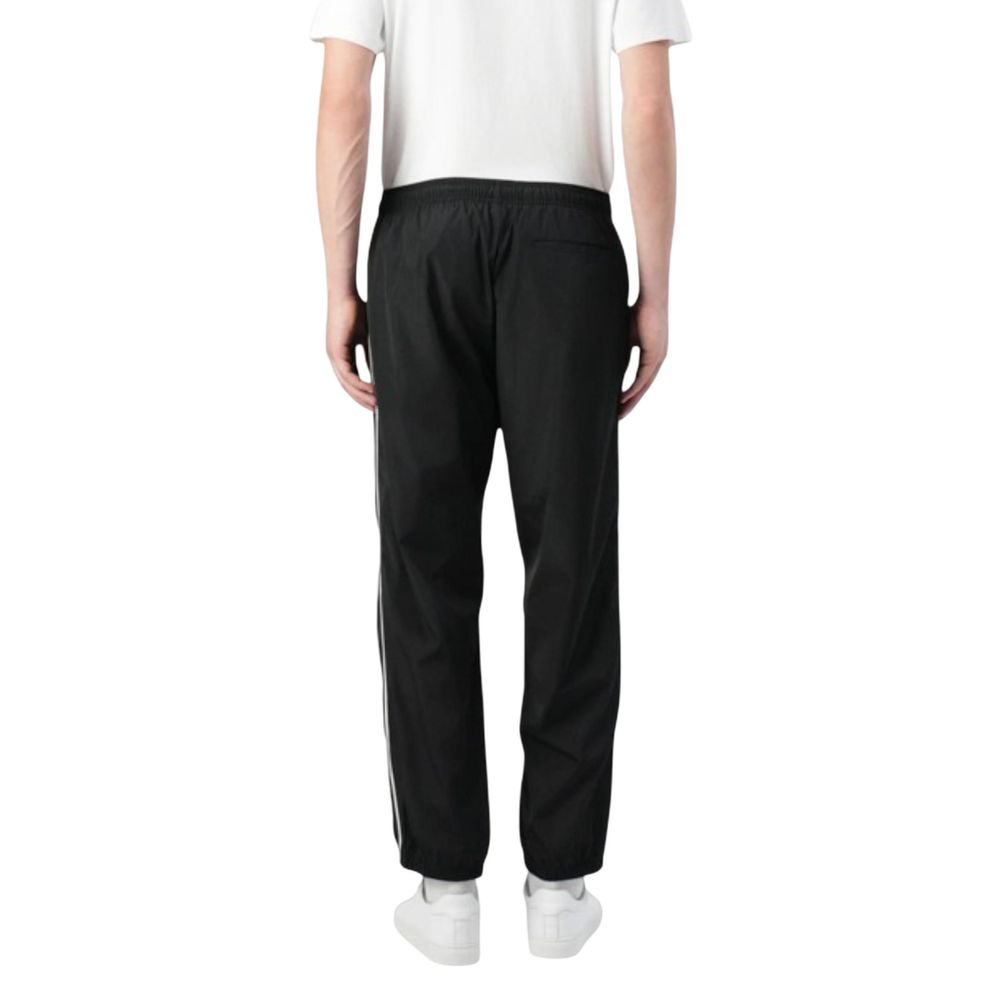 Black Polyester Joggers (Workout Pants) - ventzia