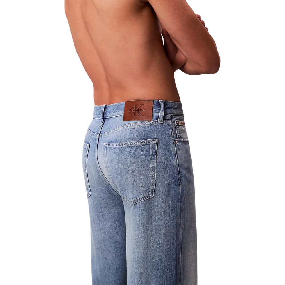 Blue Lyocell Relaxed Fit Jeans - ventzia