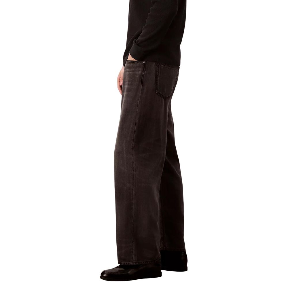Black Lyocell Relaxed Fit Jeans - ventzia