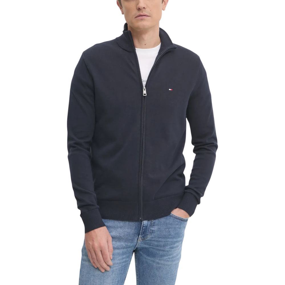 Blue Cotton Cardigan - ventzia