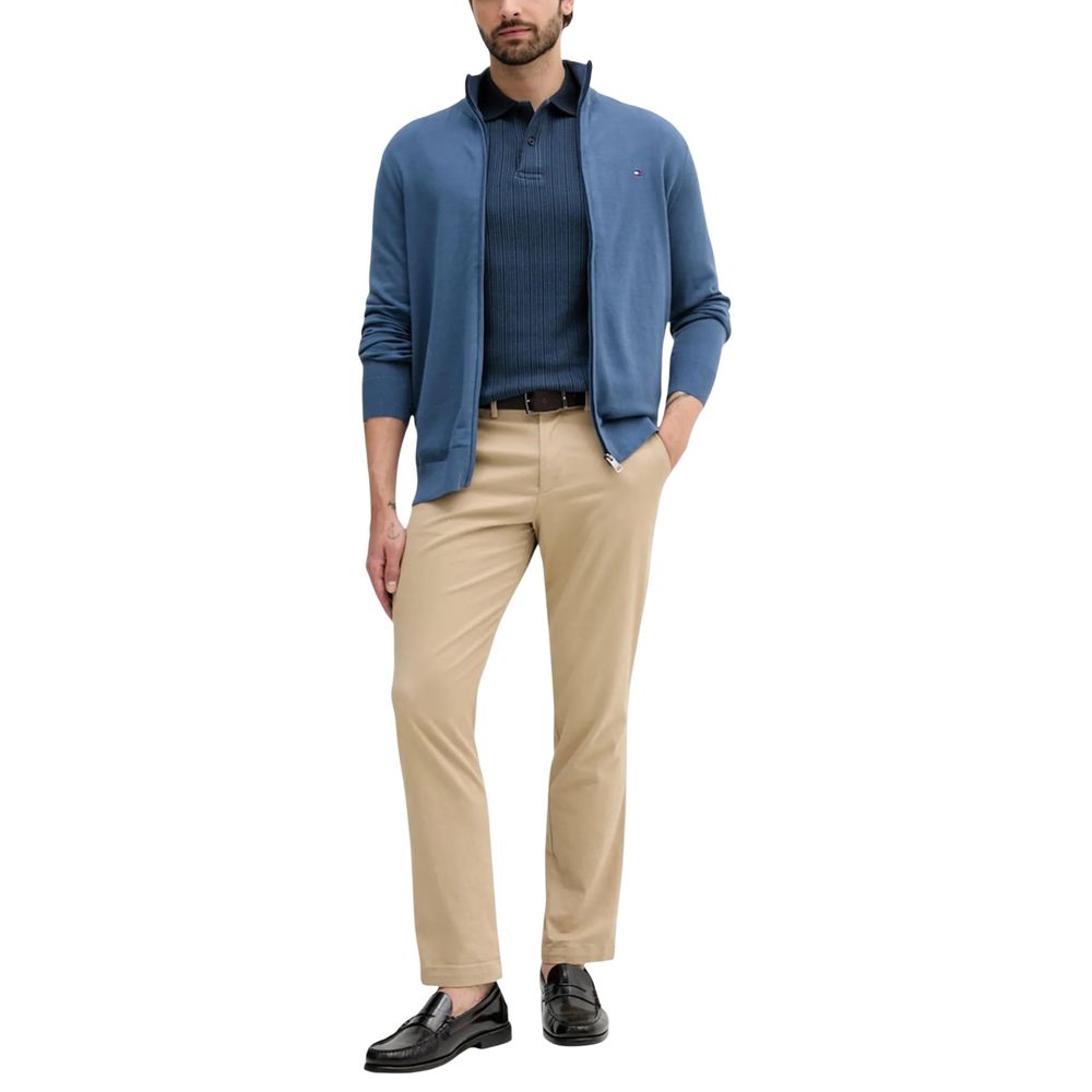 Blue Cotton Cardigan - ventzia