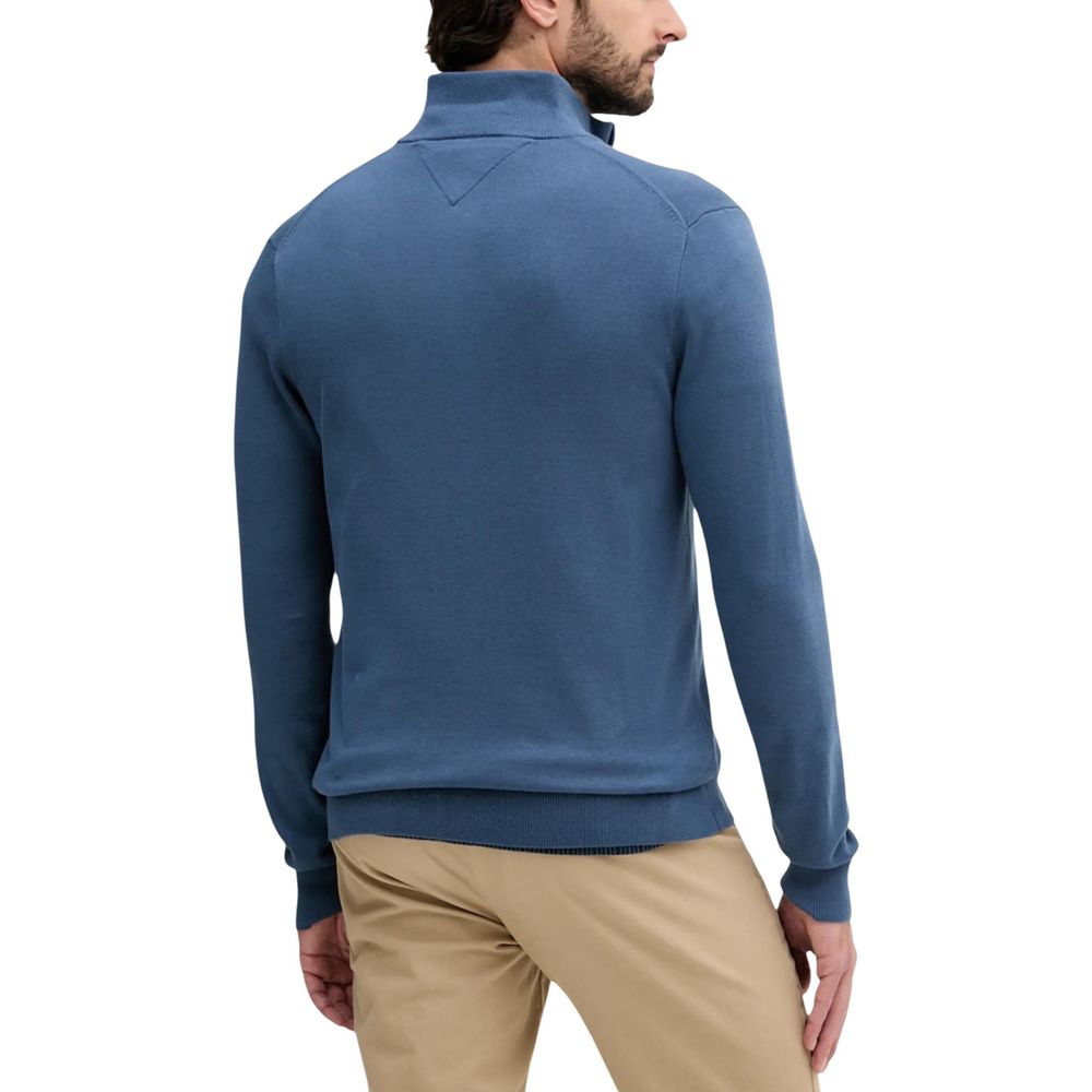 Blue Cotton Cardigan - ventzia