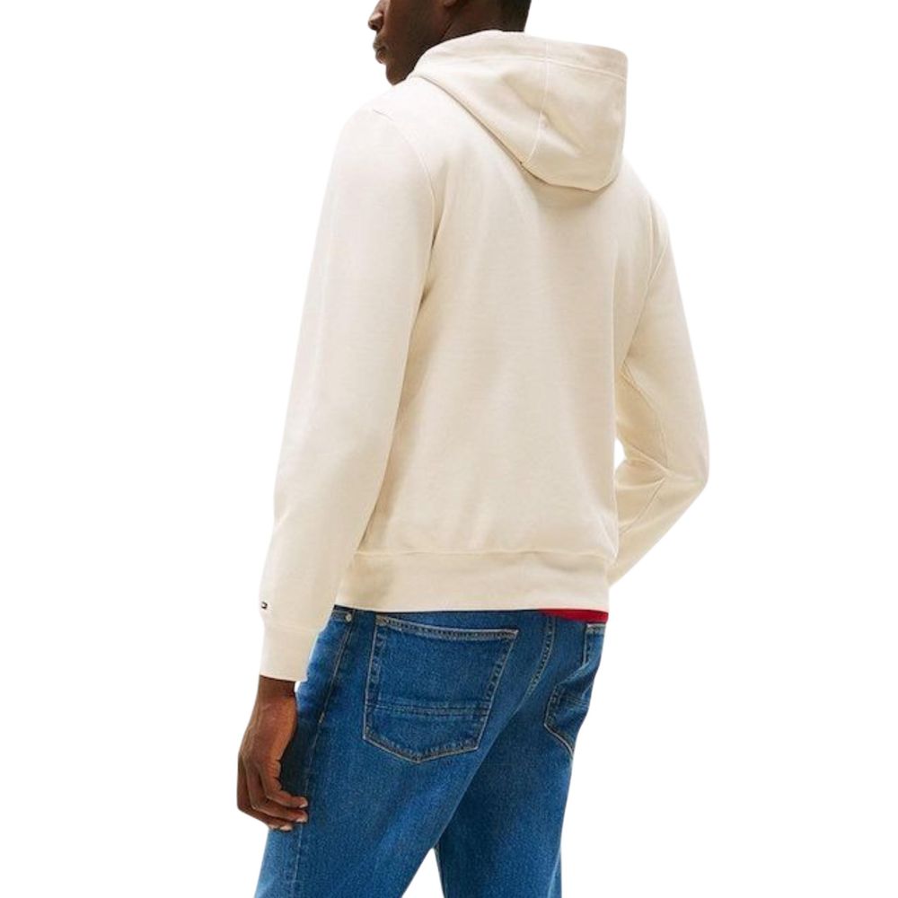 Beige Organic Cotton Hoodie - ventzia