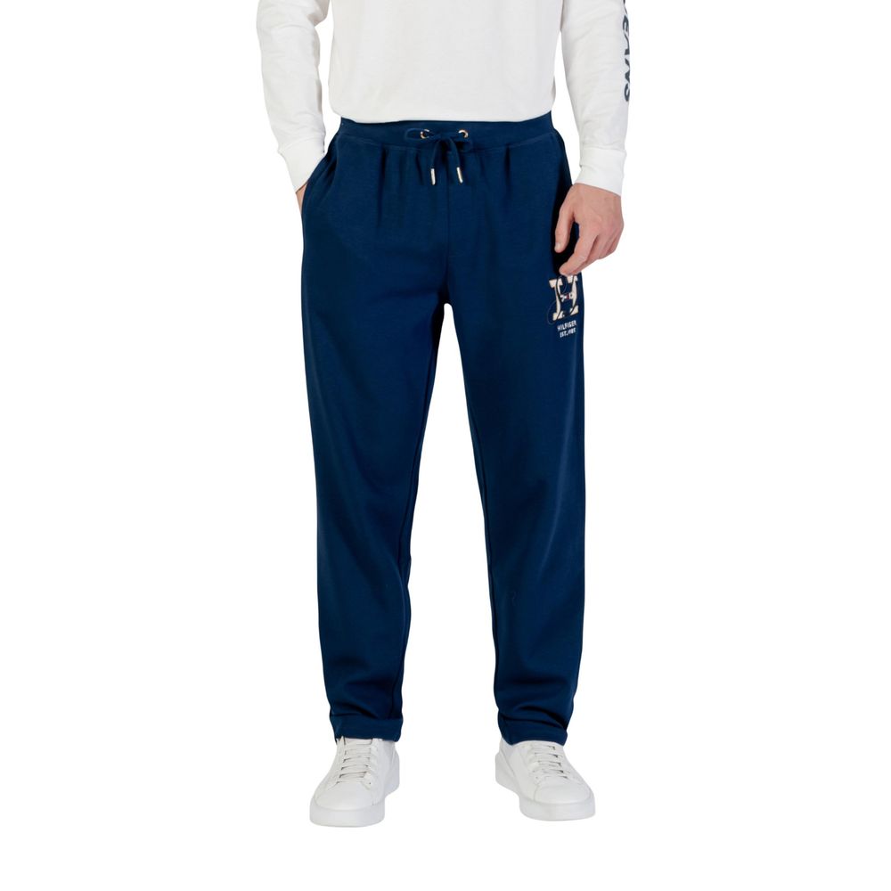 Blue Recycled Cotton Joggers (Workout Pants) - ventzia