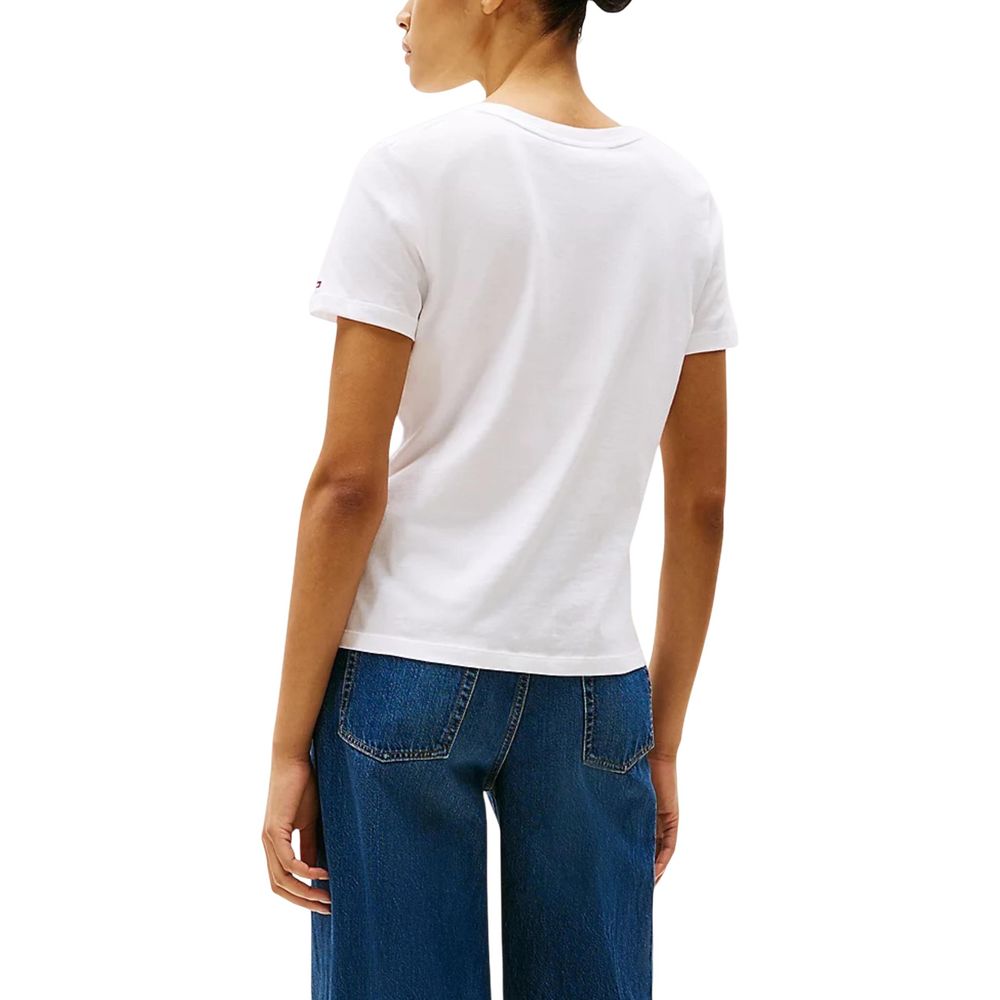 White Recycled Cotton T-Shirt - ventzia