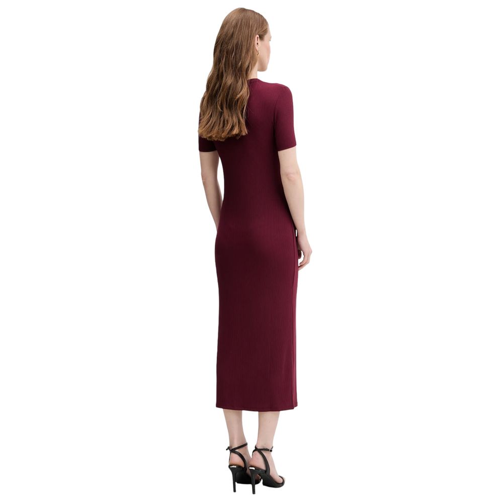 Bordeaux Modal Long Dress - ventzia
