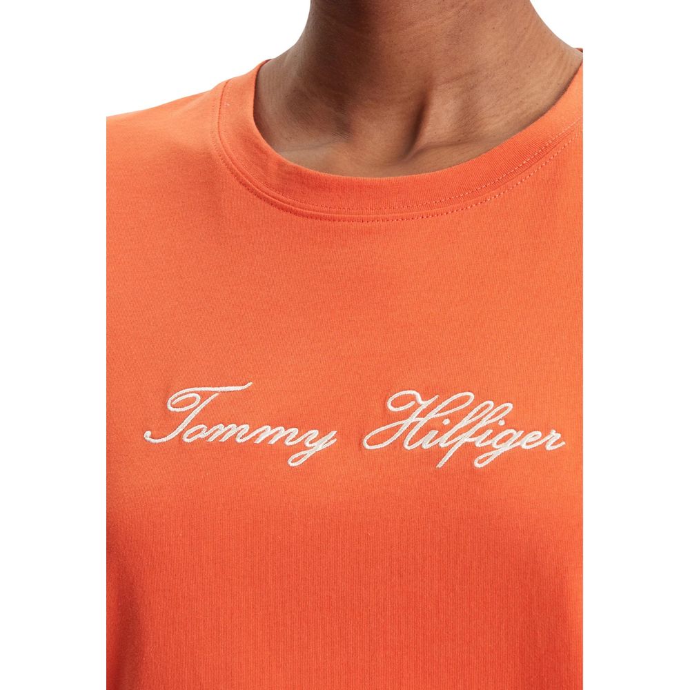 Orange Recycled Cotton T-Shirt - ventzia