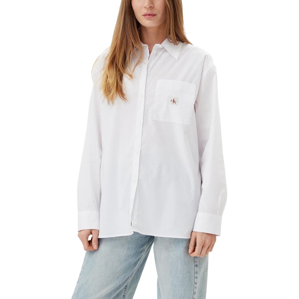 White Cotton Blouse - ventzia