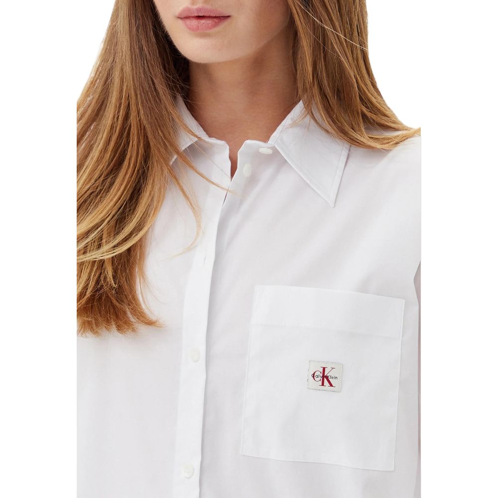 White Cotton Blouse - ventzia