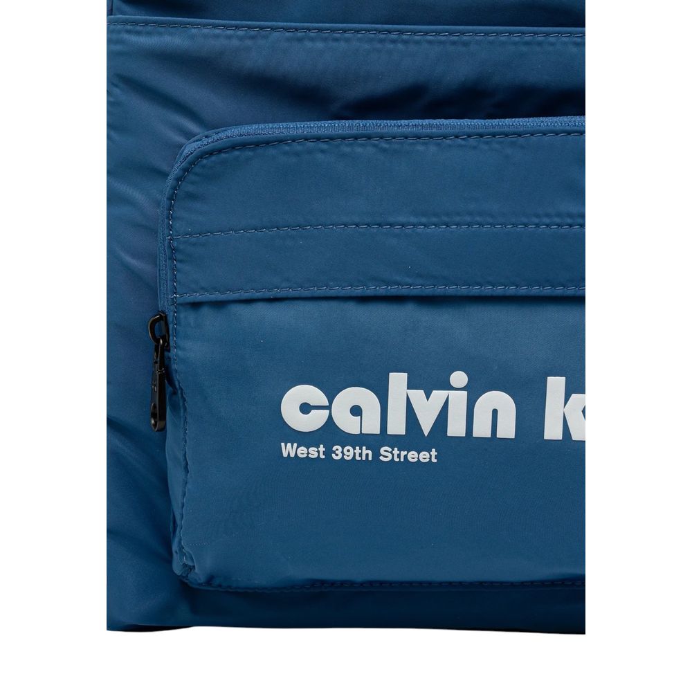 Blue Recycled Polyester Backpack - ventzia