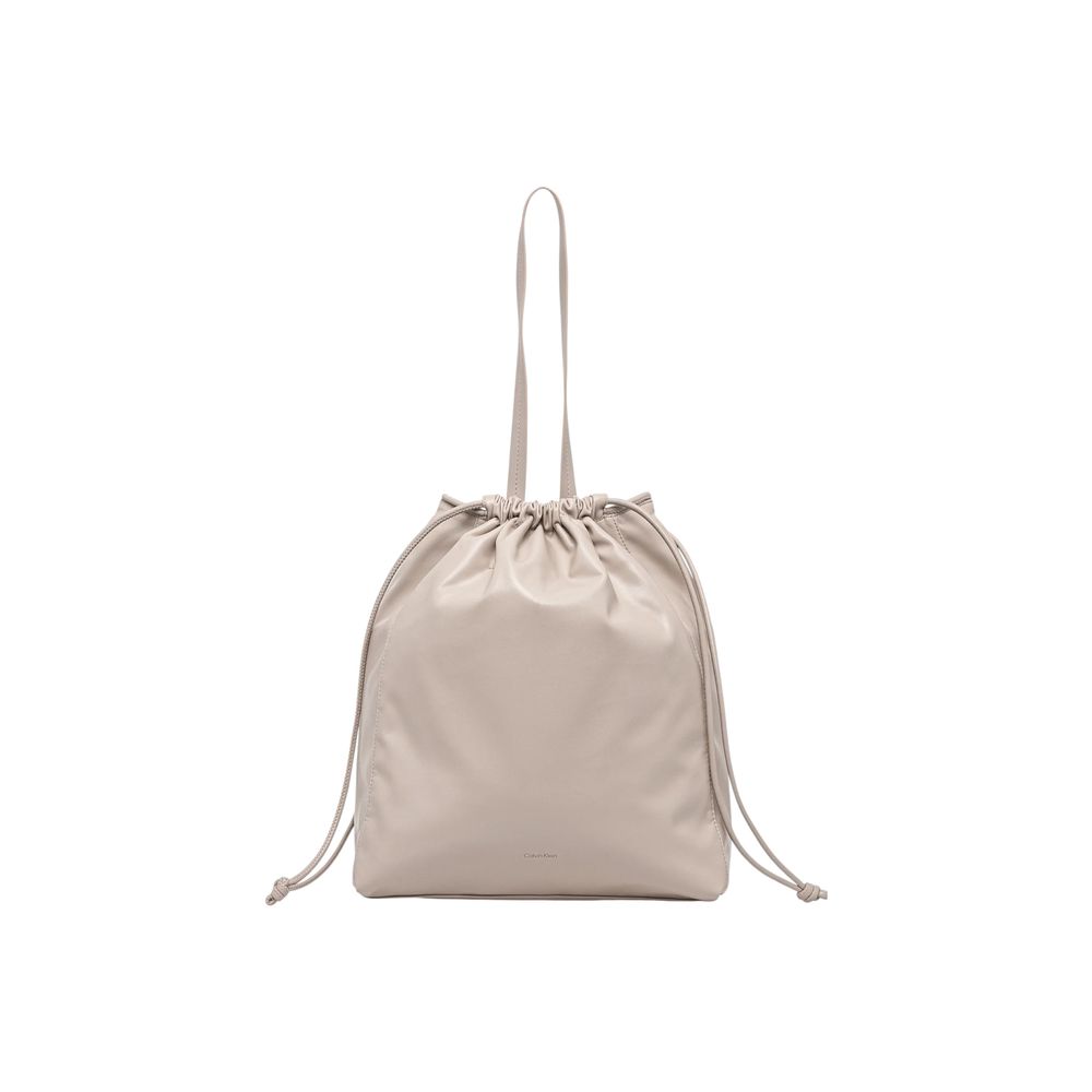 Beige Polyethylene Handbag - ventzia