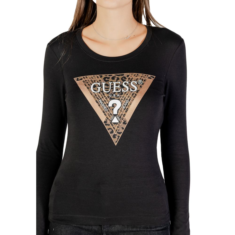Black Cotton Long Sleeve T-Shirt - ventzia