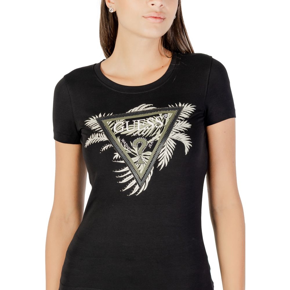 Black Cotton T-Shirt - ventzia