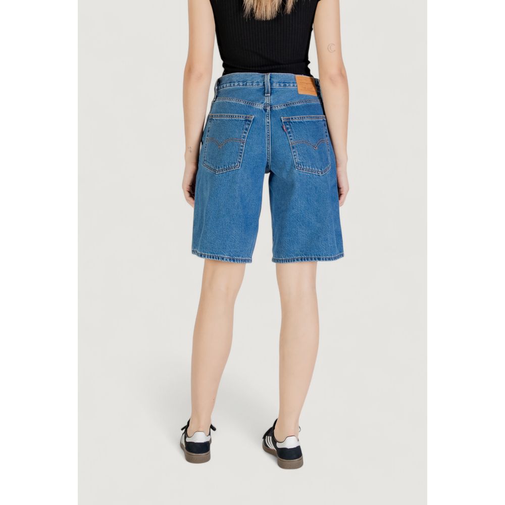 Blue Cotton Shorts