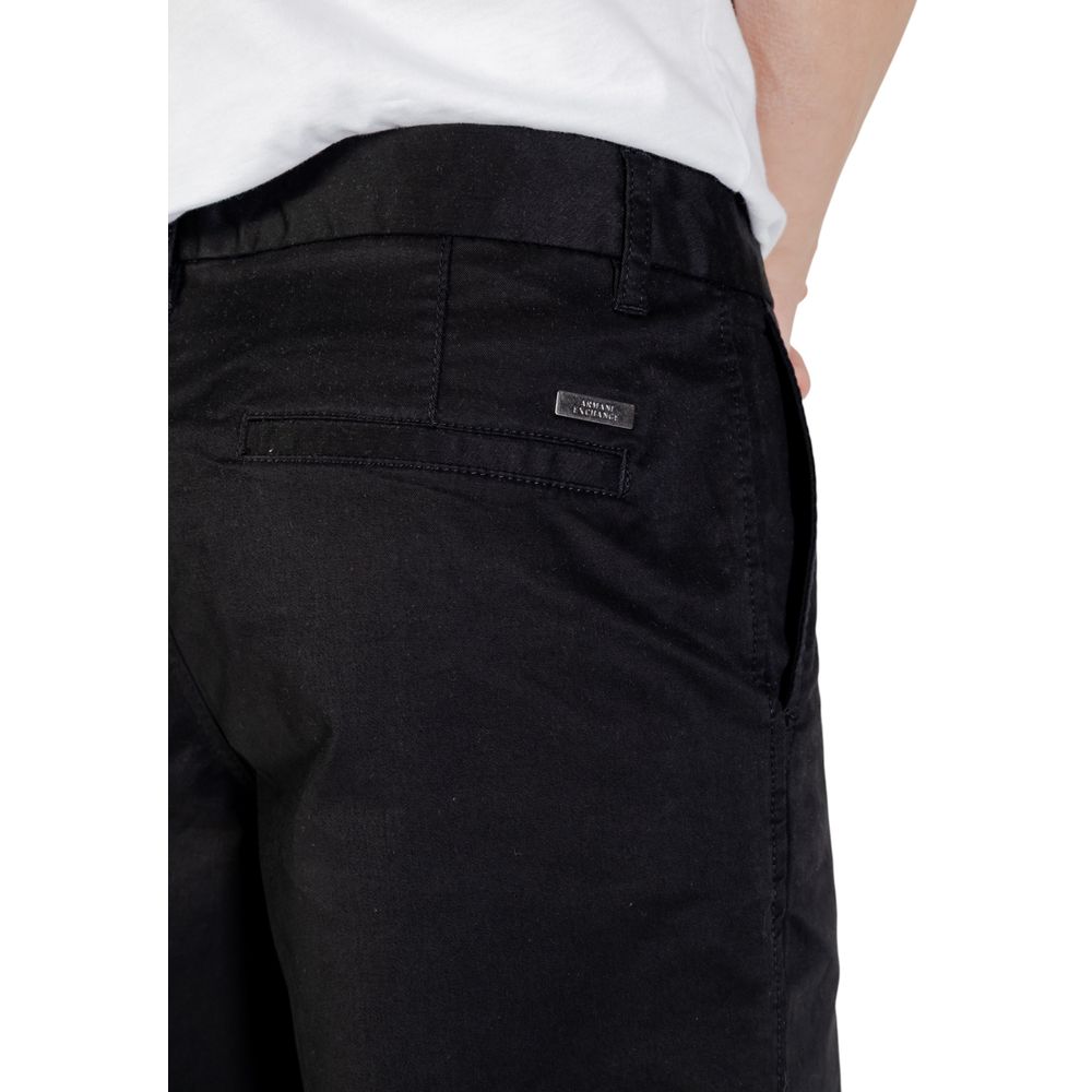 Black Cotton Skinny Pants - ventzia