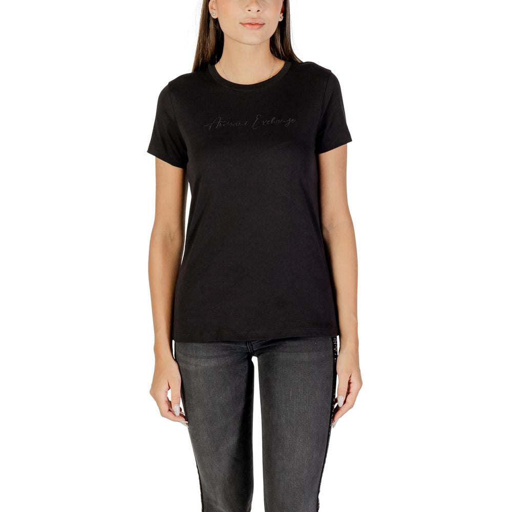 Black Cotton T-Shirt - ventzia