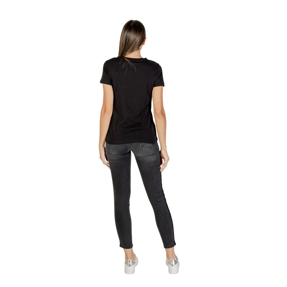 Black Cotton T-Shirt - ventzia