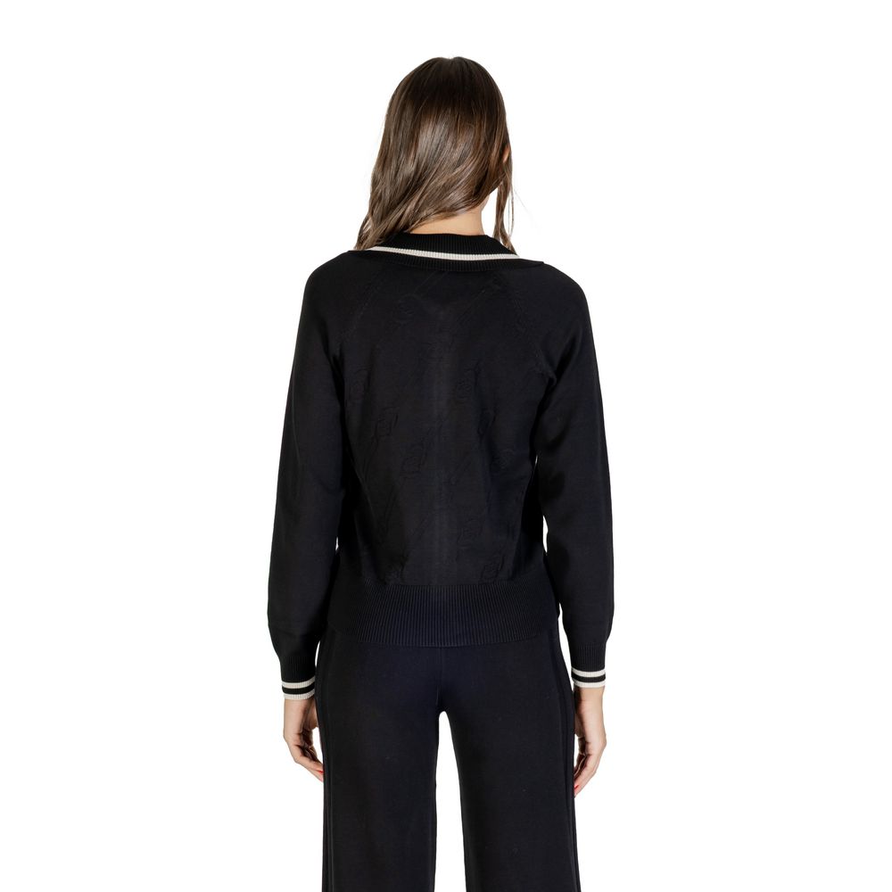 Black And White Viscose Cardigan - ventzia