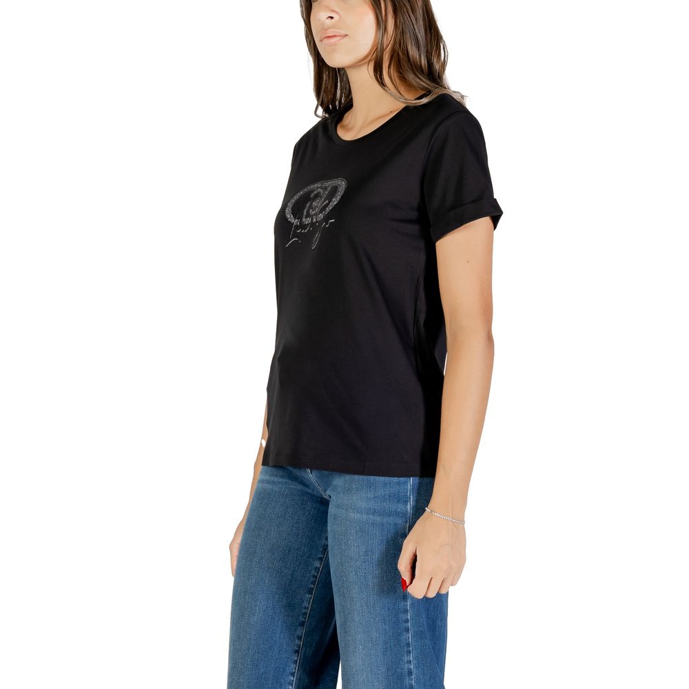 Black Cotton T-Shirt - ventzia