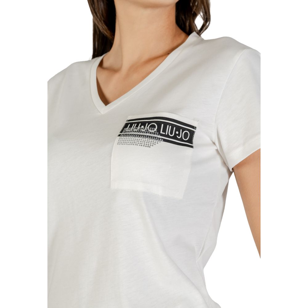 White Cotton T-Shirt - ventzia