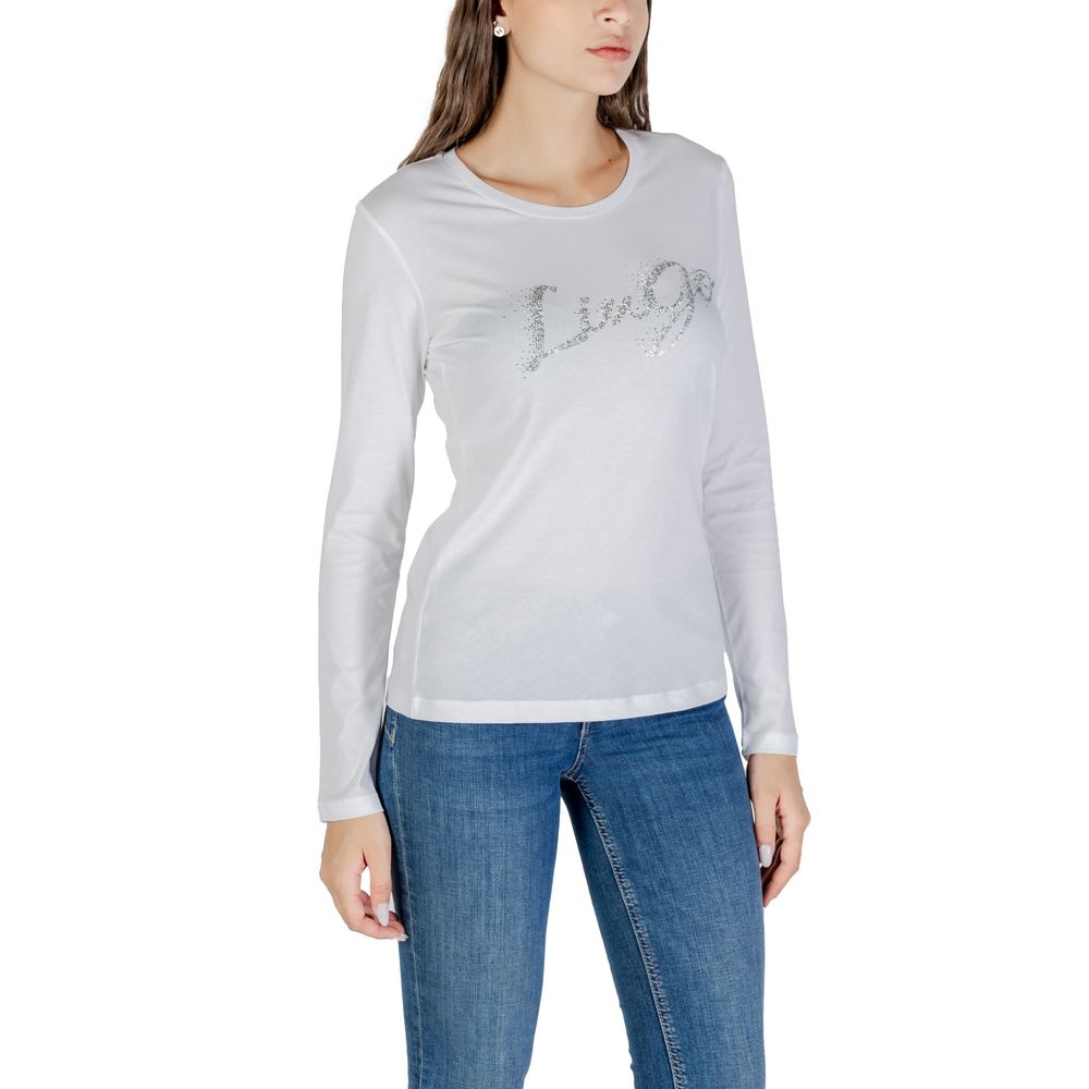 Bicolor Cotton Long Sleeve T-Shirt - ventzia