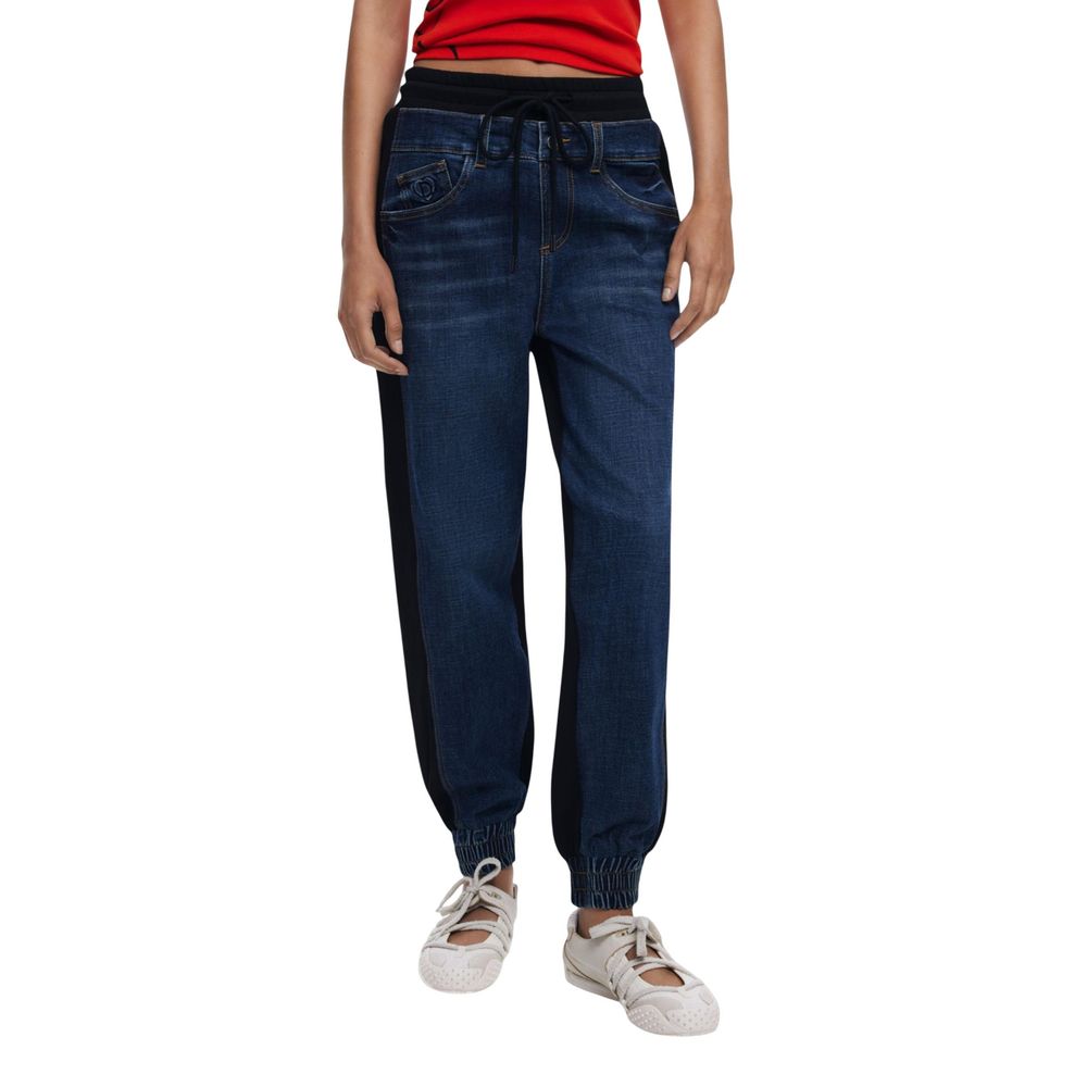 Blue Cotton Joggers (Workout Pants) - ventzia