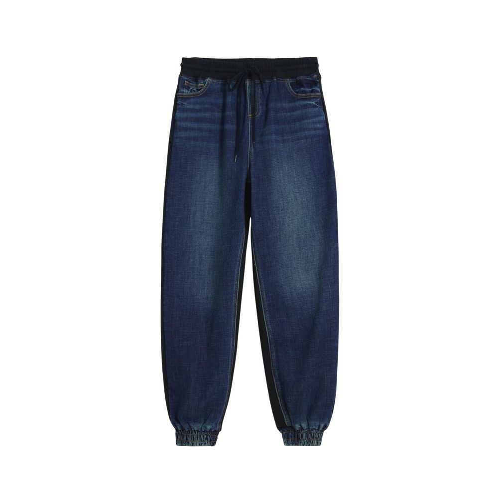 Blue Cotton Joggers (Workout Pants) - ventzia