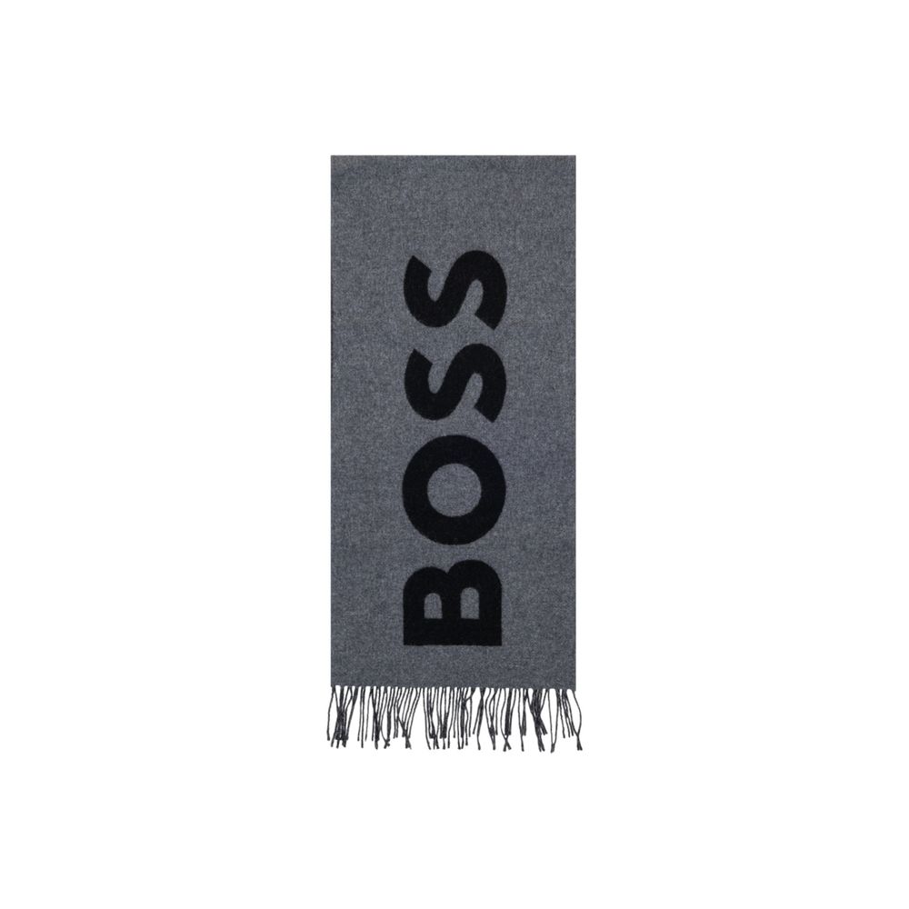 Gray Wool Scarf