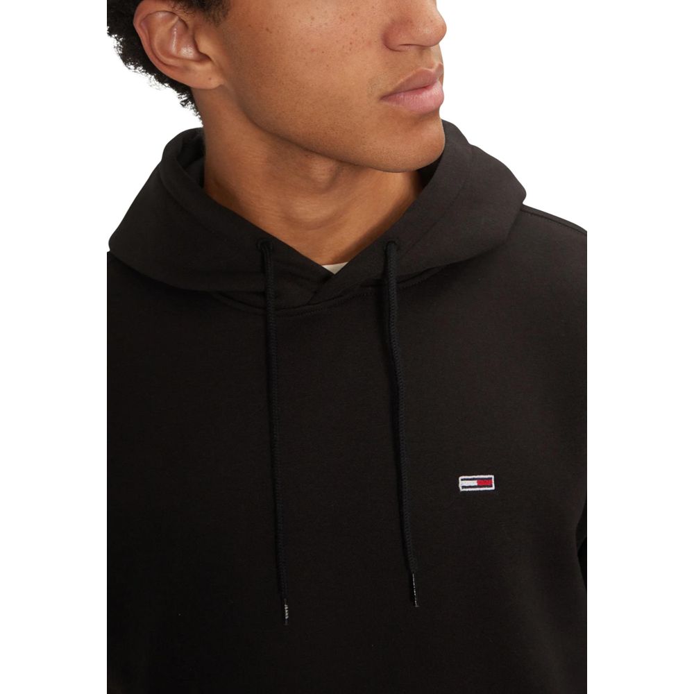 Black Cotton Hoodie - ventzia