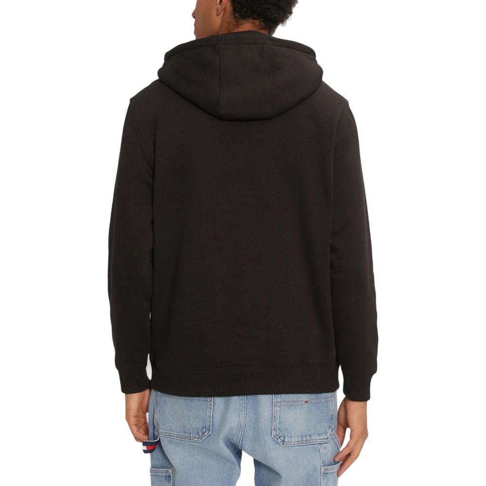 Black Cotton Hoodie - ventzia