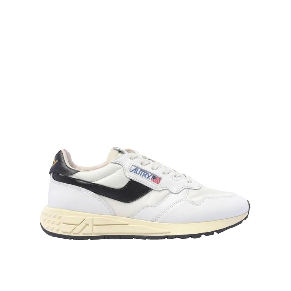 White Leather Low Top Sneakers - ventzia